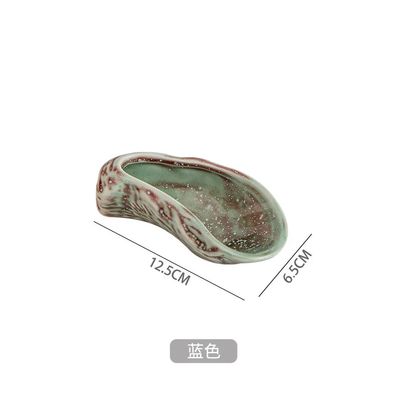 Ceramic Tableware Oyster Plate Dining Plates Snack Bowl Dim Sum Dish Dessert Plate Cold Dish Tray Fruit Bowl Taste Plates