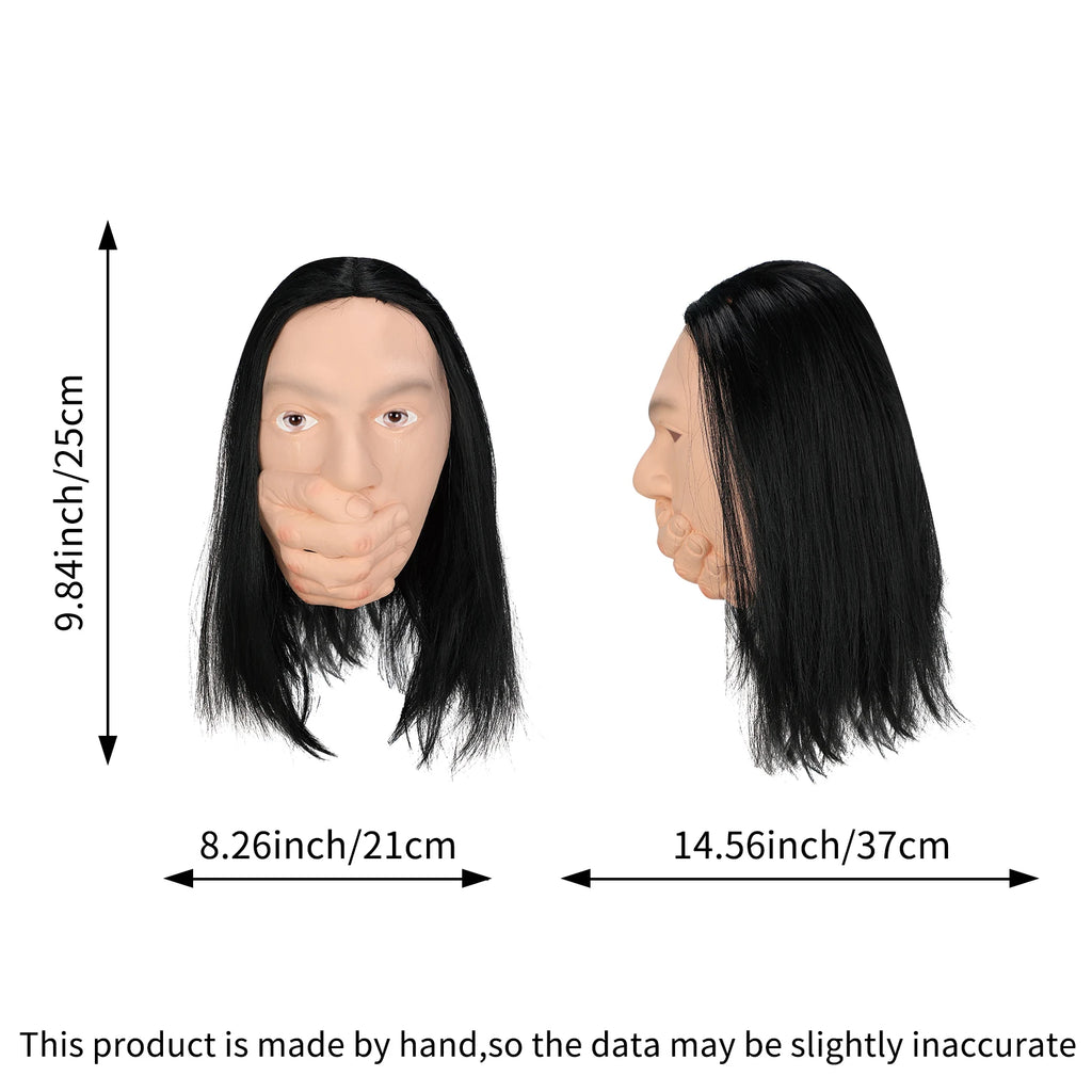 Horror masks, role-playing, and pranks - with detailed hair and facial features - makeup activities, Halloween costumes