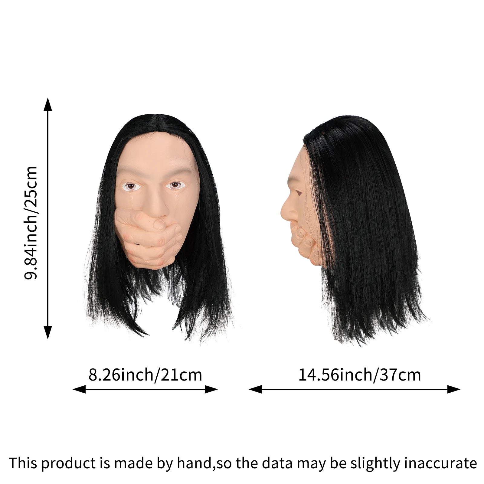 Horror masks, role-playing, and pranks - with detailed hair and facial features - makeup activities, Halloween costumes