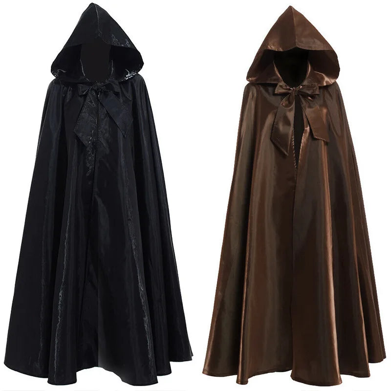 Halloween costume, medieval cloak, wizard's robe, death role-playing costume