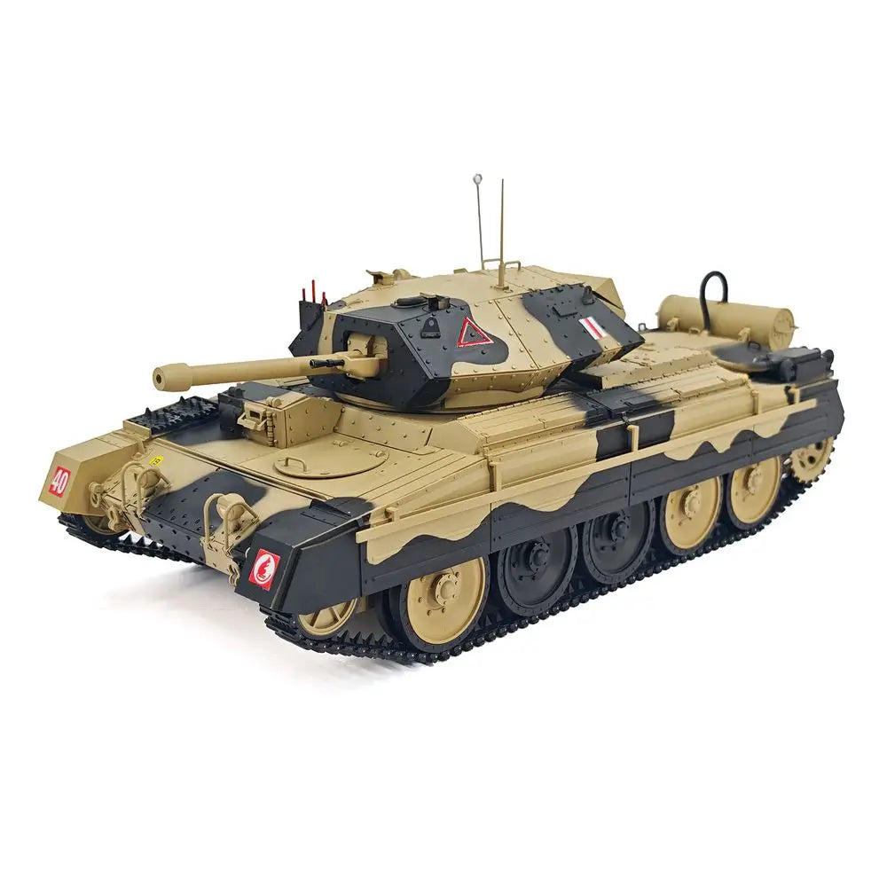 Coolbank 1/16 UK Crusader Mk.III Model tank Combat Vehicle Light with Smoke Turret Rotation 360° remote control Car Toys for Boy