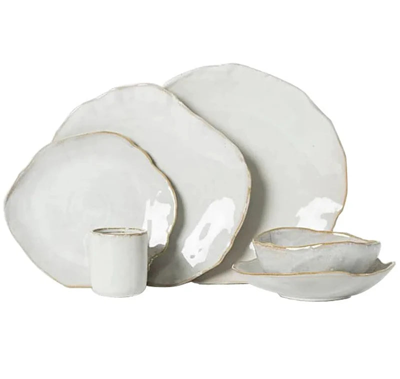 Dinner Plate Set - Rice, Soup, Noodle & Sushi Bowls with Sauce Dishes and Western Steak Plates for Versatile Dining