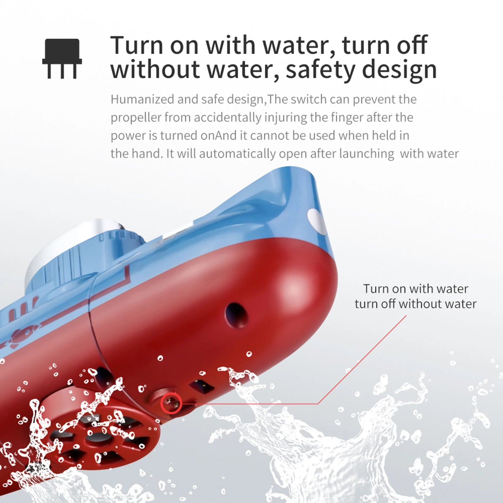 Mini RC Submarine 0.1m/s Speed Remote Control Boat Waterproof Diving Toy Simulation Model for Kids Christmas Gift  New Year Gift