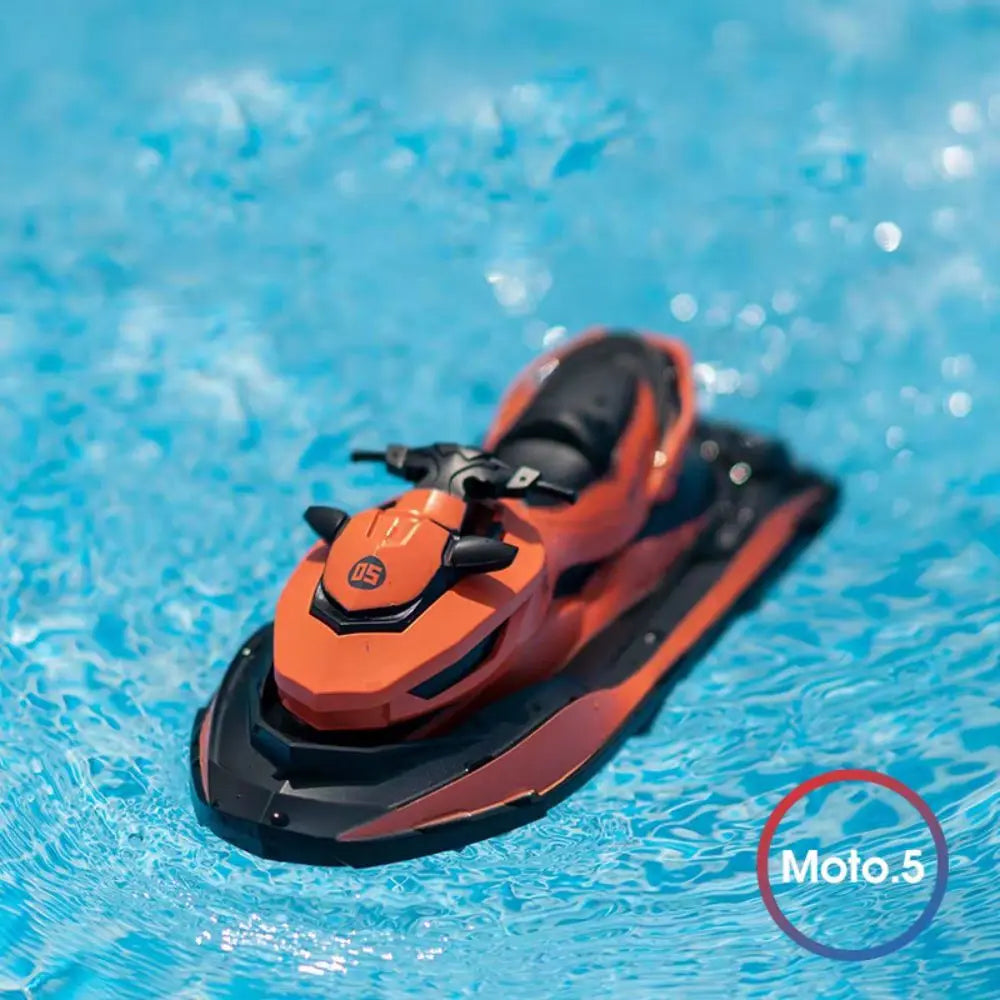 Plastic High-Speed Rc Motorboat Jet Ski Waterproof Electric Boat Simulation Model Durable Mini 2.4g Wireless Speedboat Kids Toy