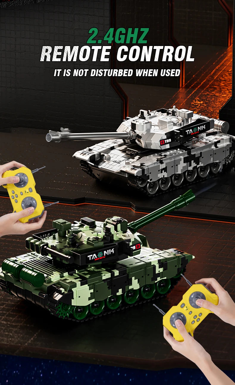 Rc Tank 99 T90 Remote Control Tanks 13Ch Shootting Function Crawler Battle Toy Car Model Electronic Toys for Boys Children Gifts
