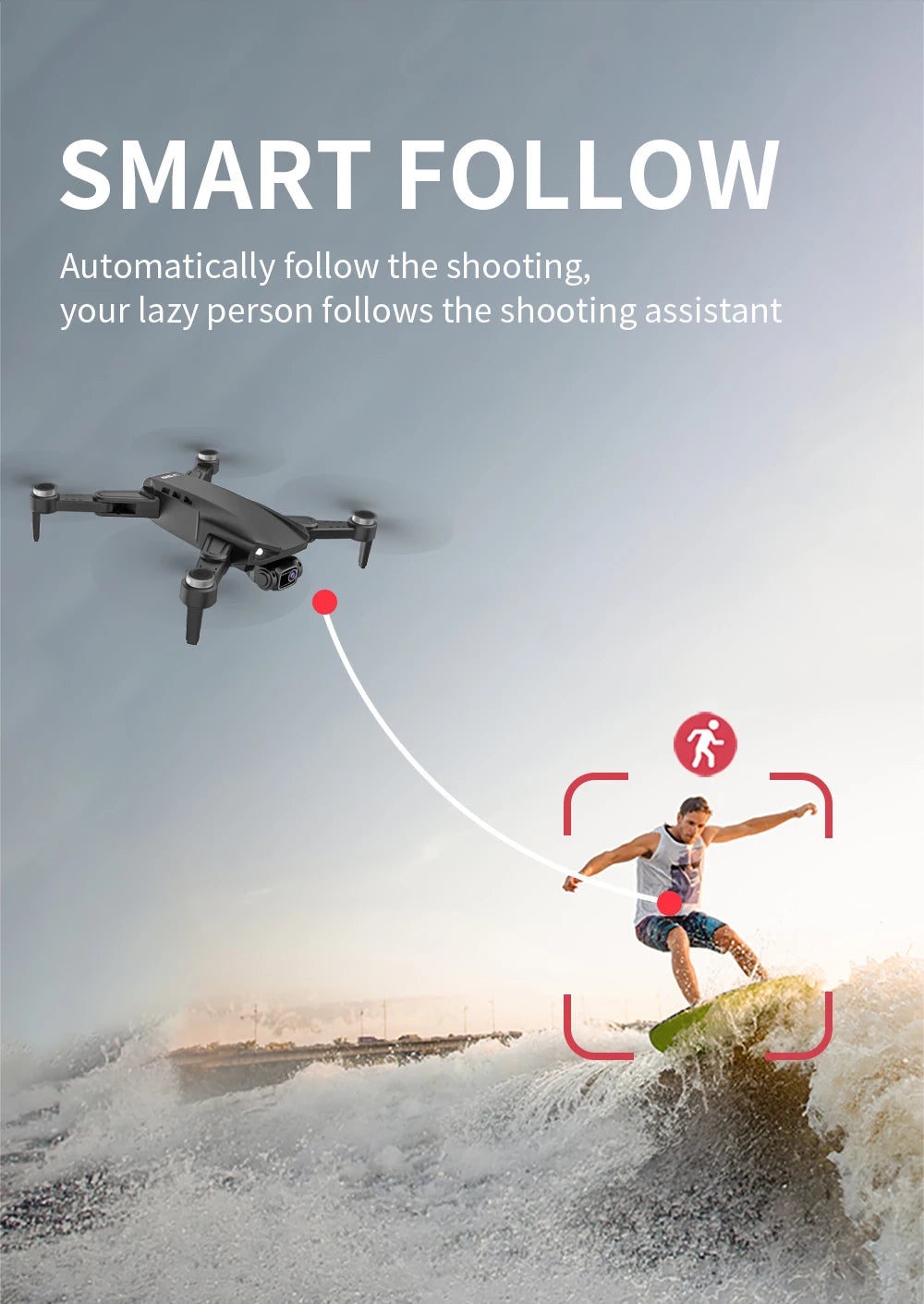 LYZRC L900 PRO SE Drone 4K Professional HD Dual Camera GPS Dron 5G WIFI FPV Foldable Quadcopter Brushless Motor RC Helicopter