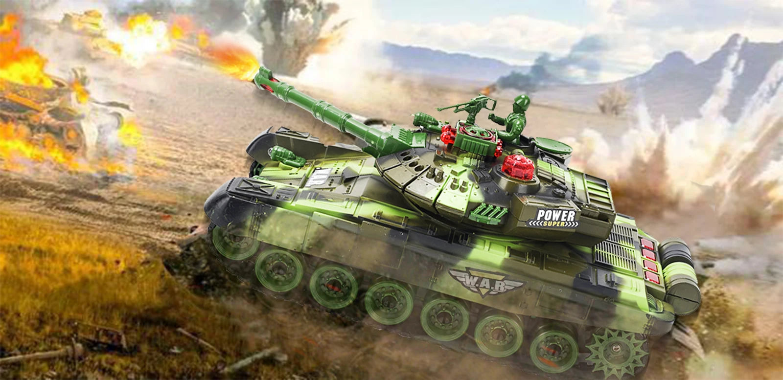 2 PACK RC tanks 2.4G Fighting Battle Tanks with LED Life Indicators Realistic Sounds Remote Control Boy Toys For Kids Children