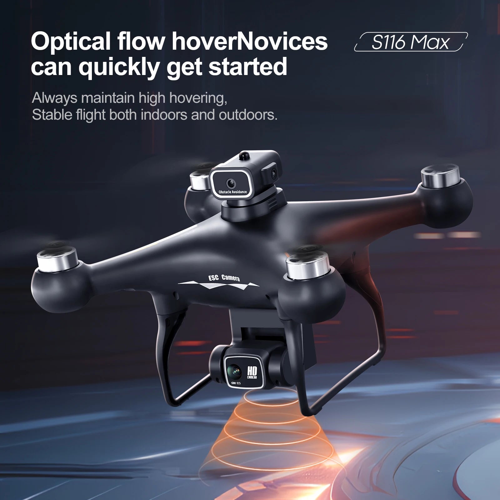 New S116 MAX Professional Screen-Controlled Drone HD Camera WIFI FPV Brushless Aerial photography Obstacle Avoidance Quadcopters
