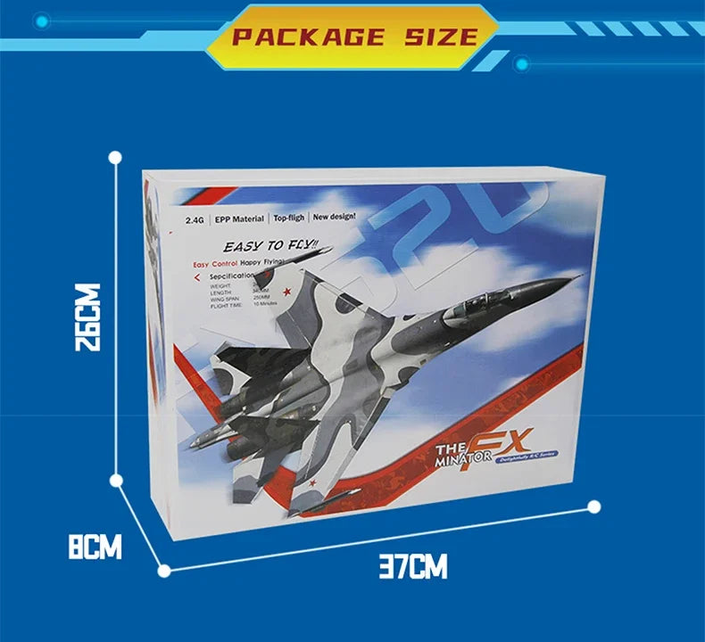 FX620   RC Foam Aircraft SU-35 Plane 2.4G   Remote Control Fighter- Plane Glider Airplane Foam Boys Toys for Children