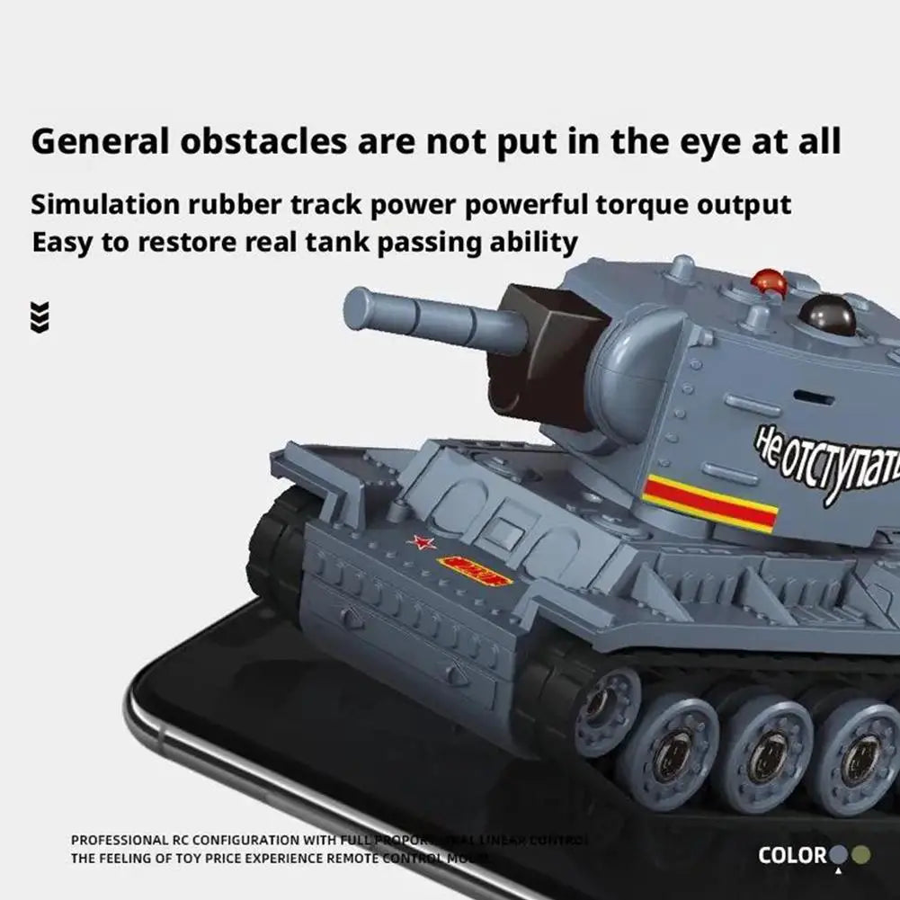 Mini Scale RC Battle Tanks - Safe Infrared Combat System with Rotation, Parent-Child Interactive Military Toys for Boys