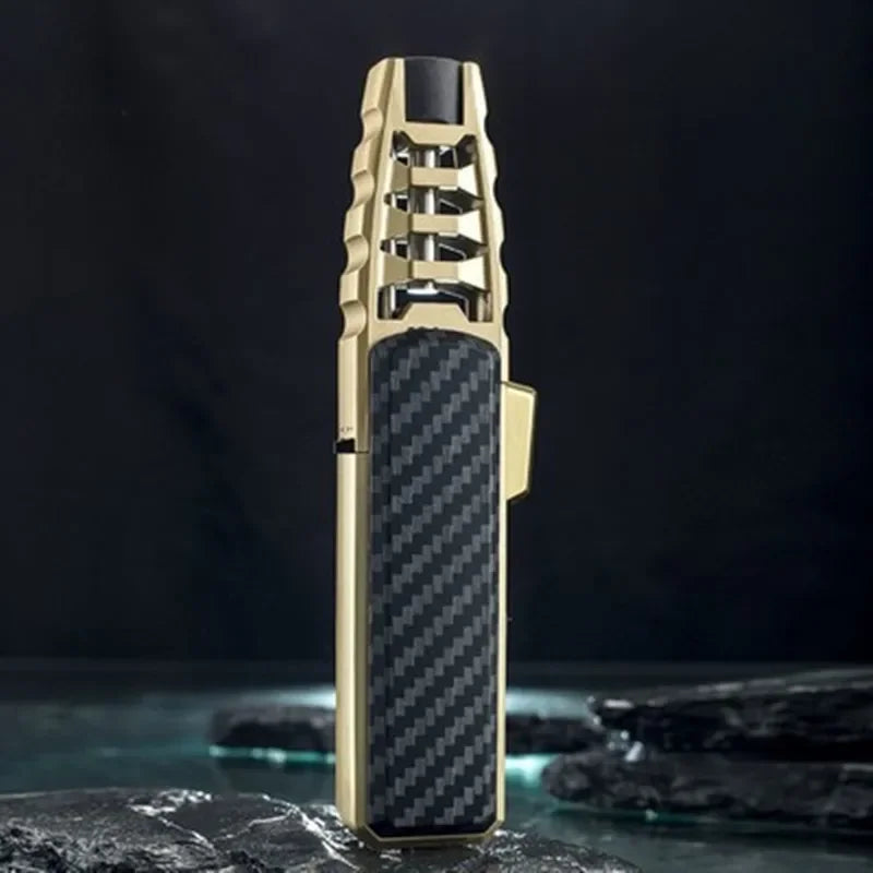 Kitchen BBQ Cigar Big Jet Flame Fire Butane Torch Outdoor Powerful Flame Camping Gun Lighter Mans Tools Without Gas No Box