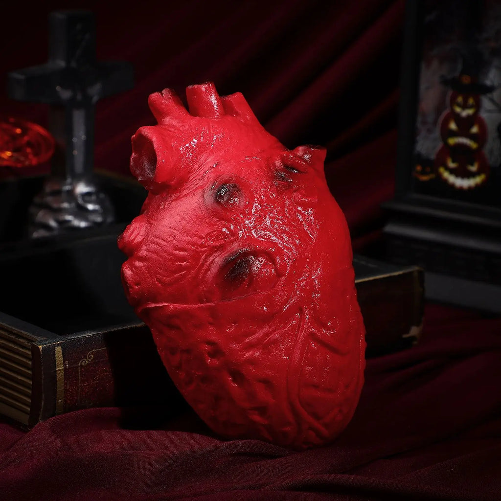 Halloween Heart Prop Bodyprops Parts Scary Fakeparty Simulation Decoration Horrible Part Blood Decorations House Haunted Pranks