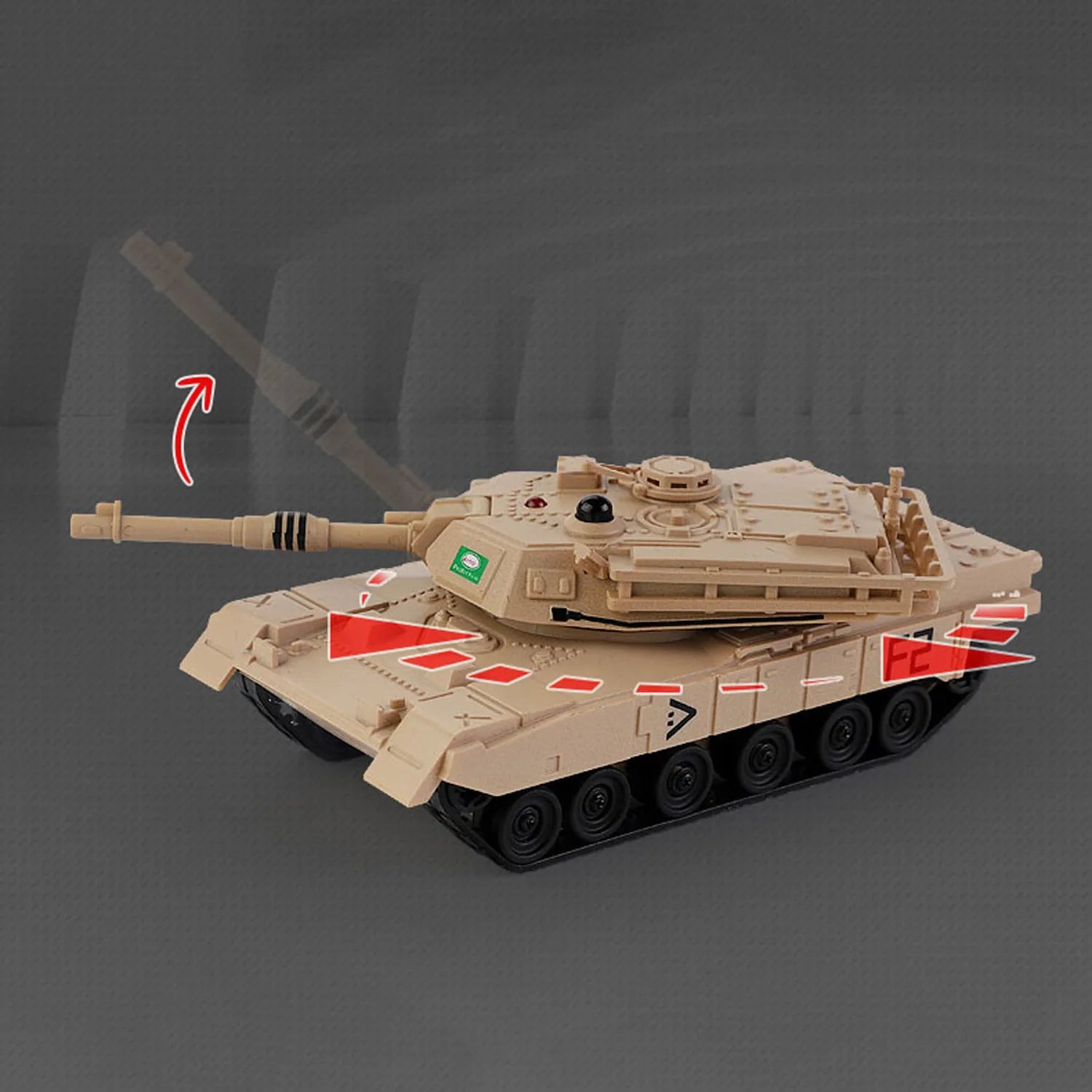 RC Mini Toys Tanks Remote Control Battle Military Tank Model RTR 170 Degrees Rotation Turret with Infrared System Boys Gifts