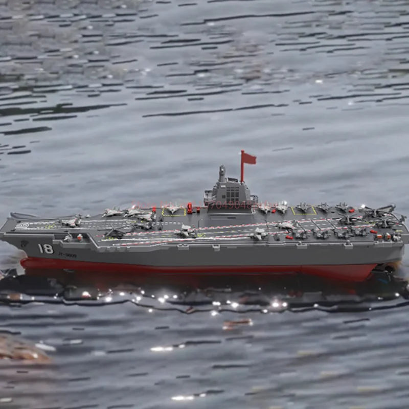 JJRC New Product Water Ship Model 2.4g Remote Control Aircraft Carrier Children'S Electric Toy Remote Control Ship Gifts