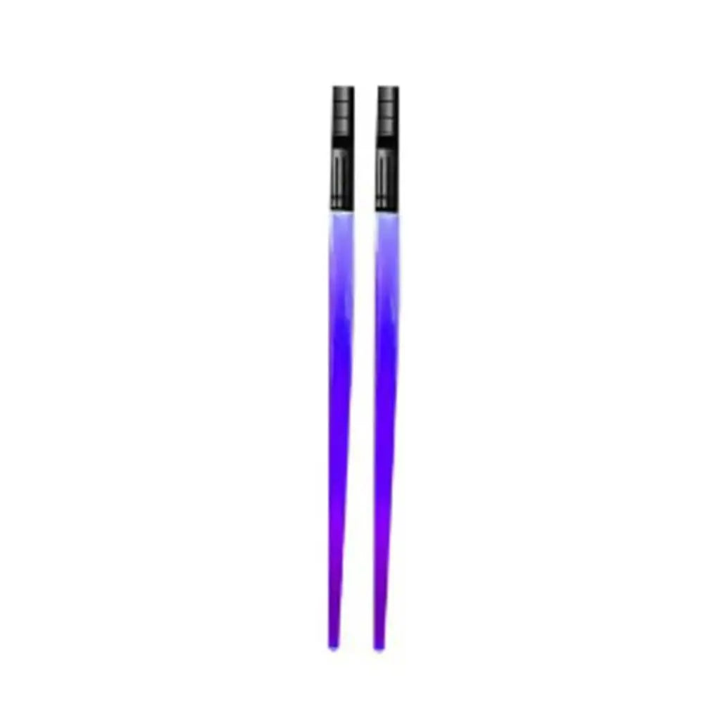 Toys Glowing Light Saber Chopsticks Washable Reusable LED Chopstick Detachable Luminous Chopstick Party