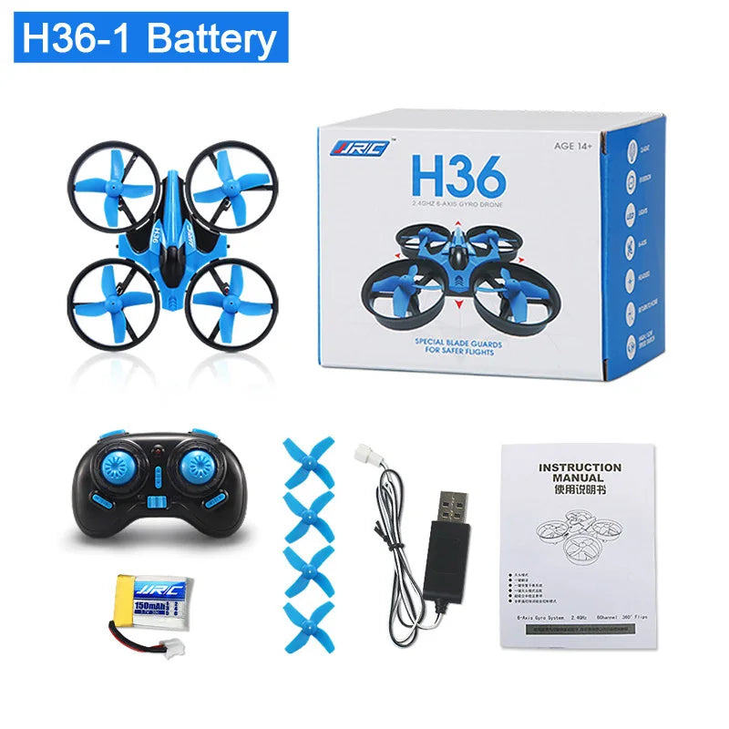 JJRC H36 1:20 Remote Control Ship Three Modes 2.4G Quadcopter Boat Helicopter UAV Rc Drone with Light Kids Toys Children's Gift