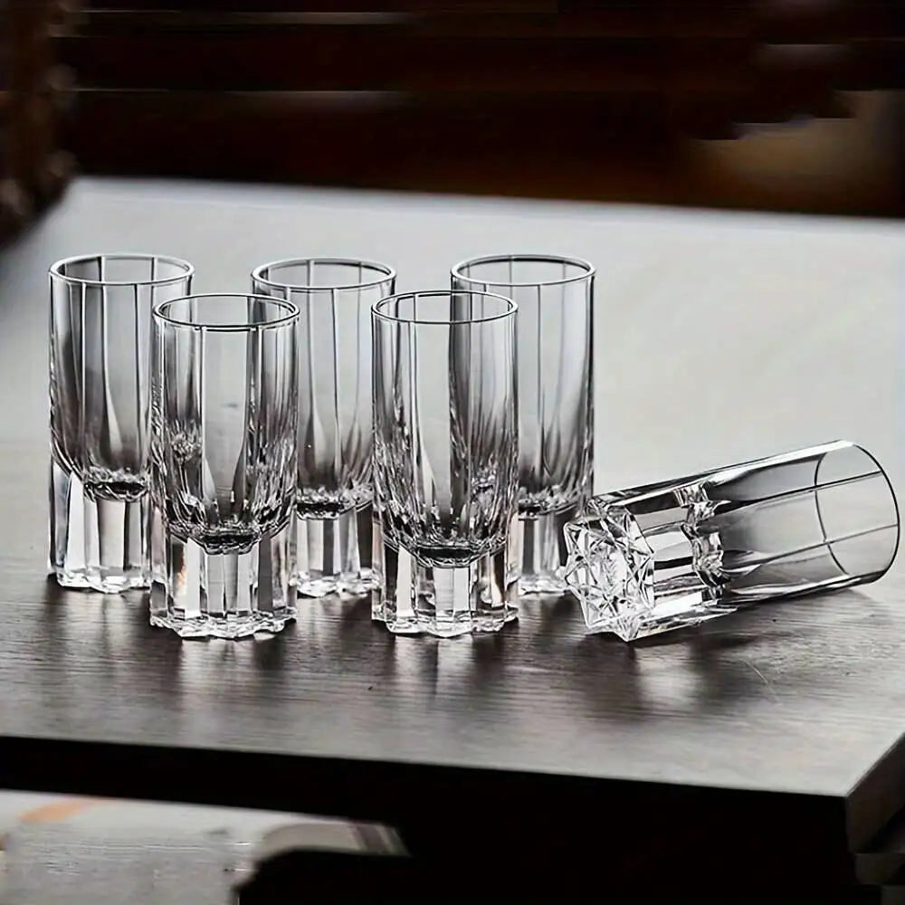 30ML Crystal Shot Glass Whiskey Tequila Glasses Home Bar, Elegant Gift Set For Weddings, Parties & Bourbon Tasting,liquor Cup