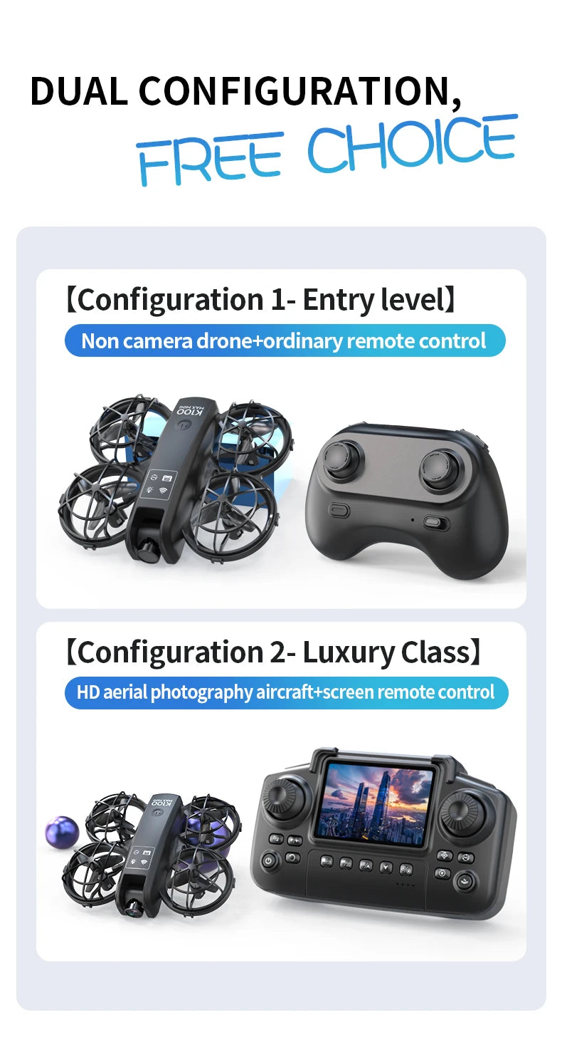 K100 MAX Mini GPS Drone 8K HD Camera Real Time Video Transmis Screen Control Obstacle Avoidance Aerial Photography RC Quadcopter