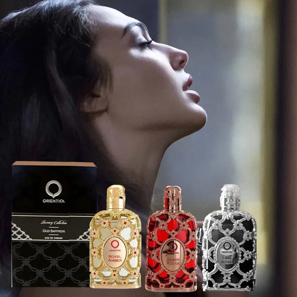 100ML Orientica Royal Amber Rouge Oud Saffron Men Women Eau De Spray Unisex Neutral Glass Bottle Rose Cologne Long Lasting Smell