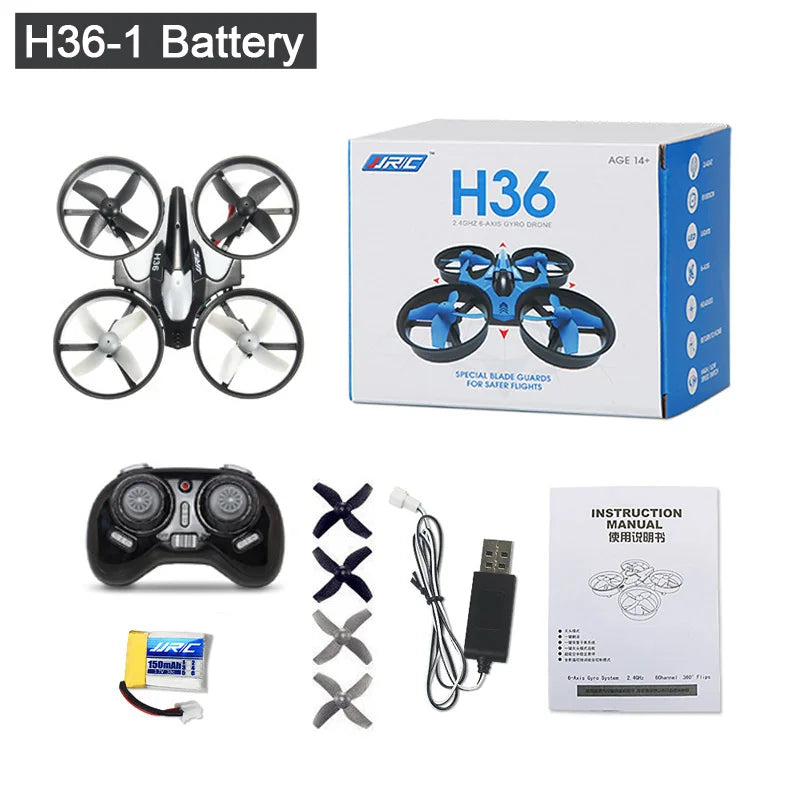 JJRC H36 1:20 Remote Control Ship Three Modes 2.4G Quadcopter Boat Helicopter UAV Rc Drone with Light Kids Toys Children's Gift