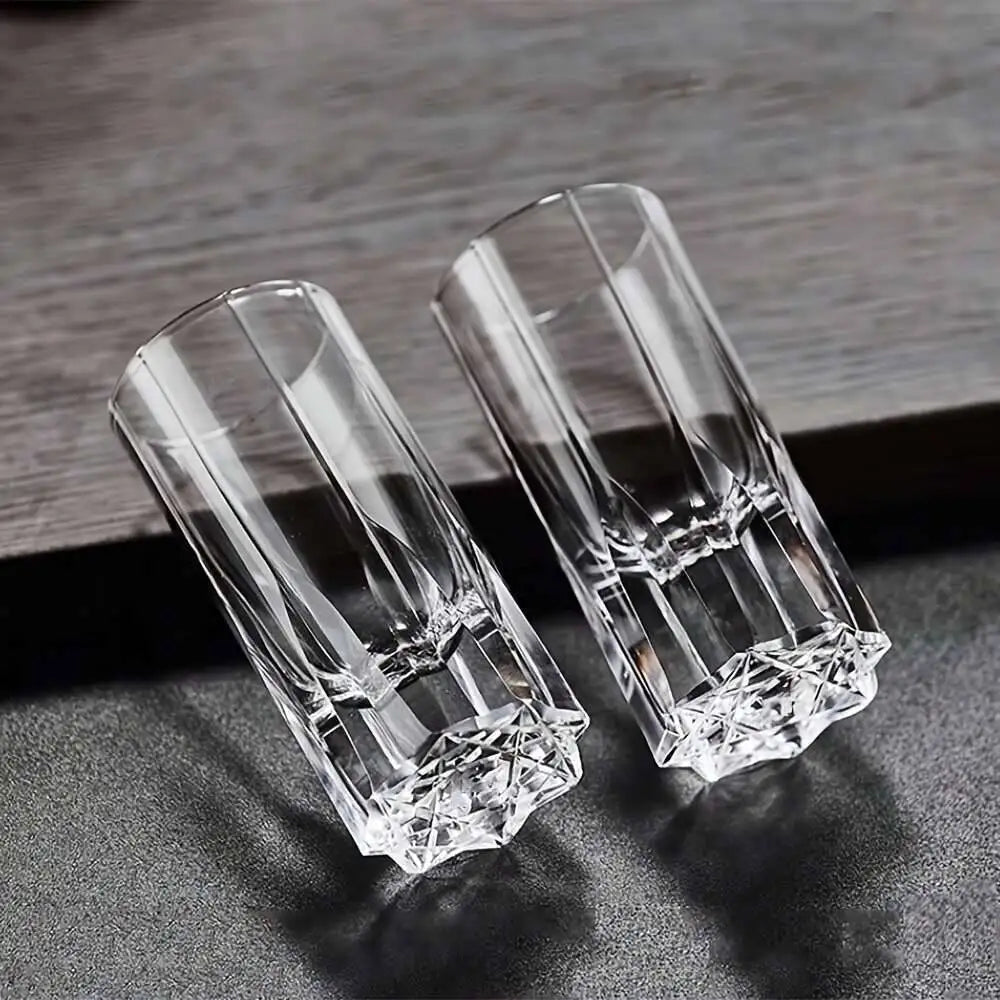 30ML Crystal Shot Glass Whiskey Tequila Glasses Home Bar, Elegant Gift Set For Weddings, Parties & Bourbon Tasting,liquor Cup