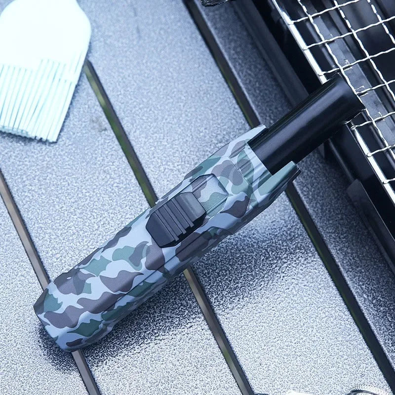 Kitchen BBQ Cigar Big Jet Flame Fire Butane Torch Outdoor Powerful Flame Camping Gun Lighter Mans Tools Without Gas No Box