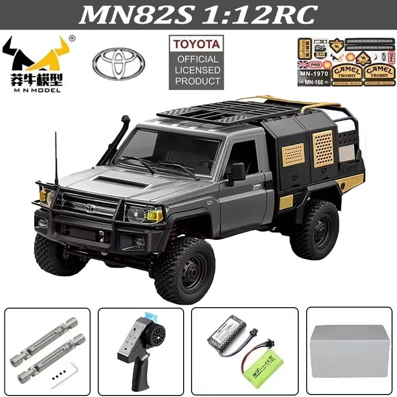 MN128 1/12 RC Car 4WD Jeep Model 2.4G Remote Control LED Light 4X4 Off Road 4WD Climbing RC Truck Electric Toy Car Gift for Boy