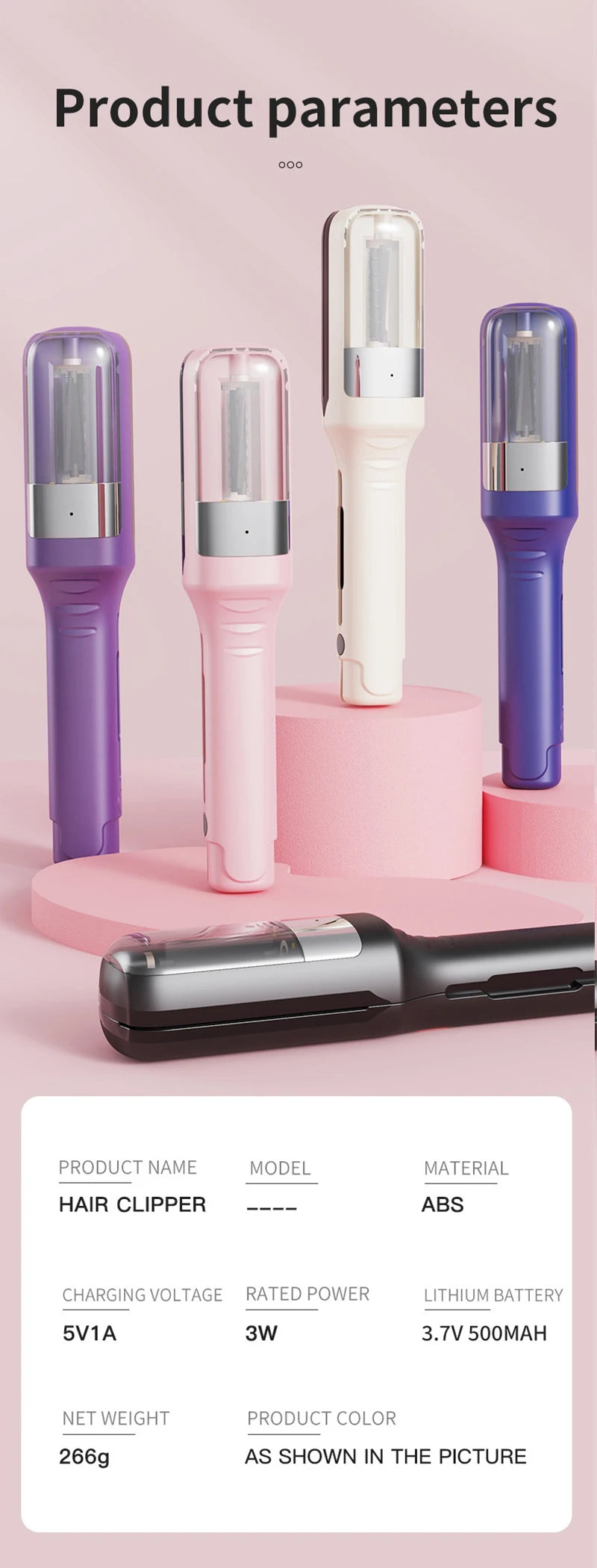 Split Hair Trimmer Hair Split Ends Dry Damaged Brittle Professional Automatic Trim Split  Women Cordless Hair Cutting Machine