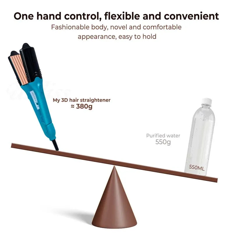Electric Hair Straightener Fashionable Design Style Shape Flat Iron LED Straightener Fun Shape 3d Image Hair Crimper