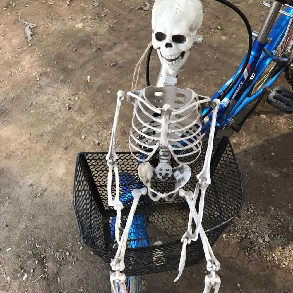 Halloween Human Skeleton Haunted House Hanging Props Home Evil Party Decoration Horror Scary Movable Big Skull Decorations