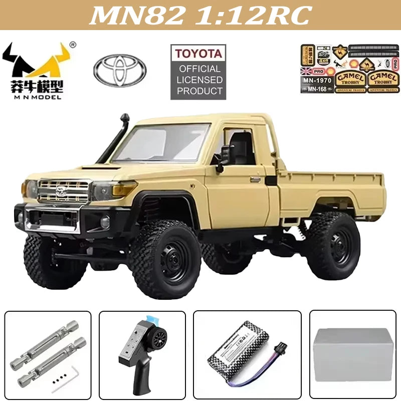 MN128 1/12 RC Car 4WD Jeep Model 2.4G Remote Control LED Light 4X4 Off Road 4WD Climbing RC Truck Electric Toy Car Gift for Boy