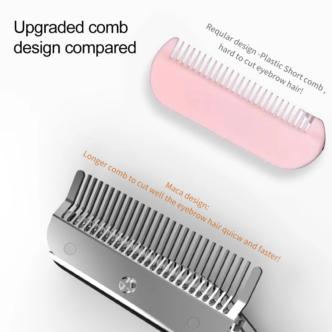 Stainless Steel Eyebrow Scissors With Eyebrow Comb High Quality Makeup Scissors Eyebrow Trimming Knife Hair Remover Shaver Tool