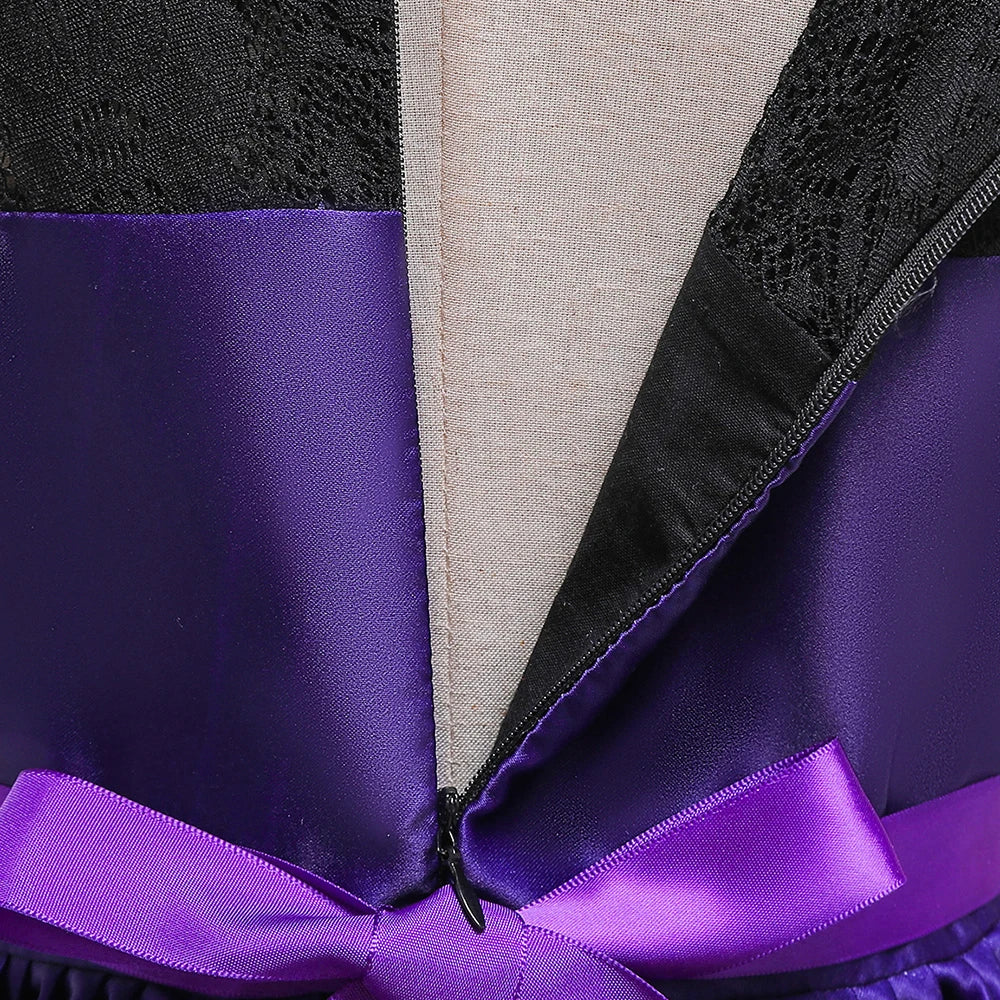 Halloween Bat Gothic Cosplay Girl Costumes Christmas Carnival Kids Pumpkin Birthday Costume for Children Princess Party Dresses