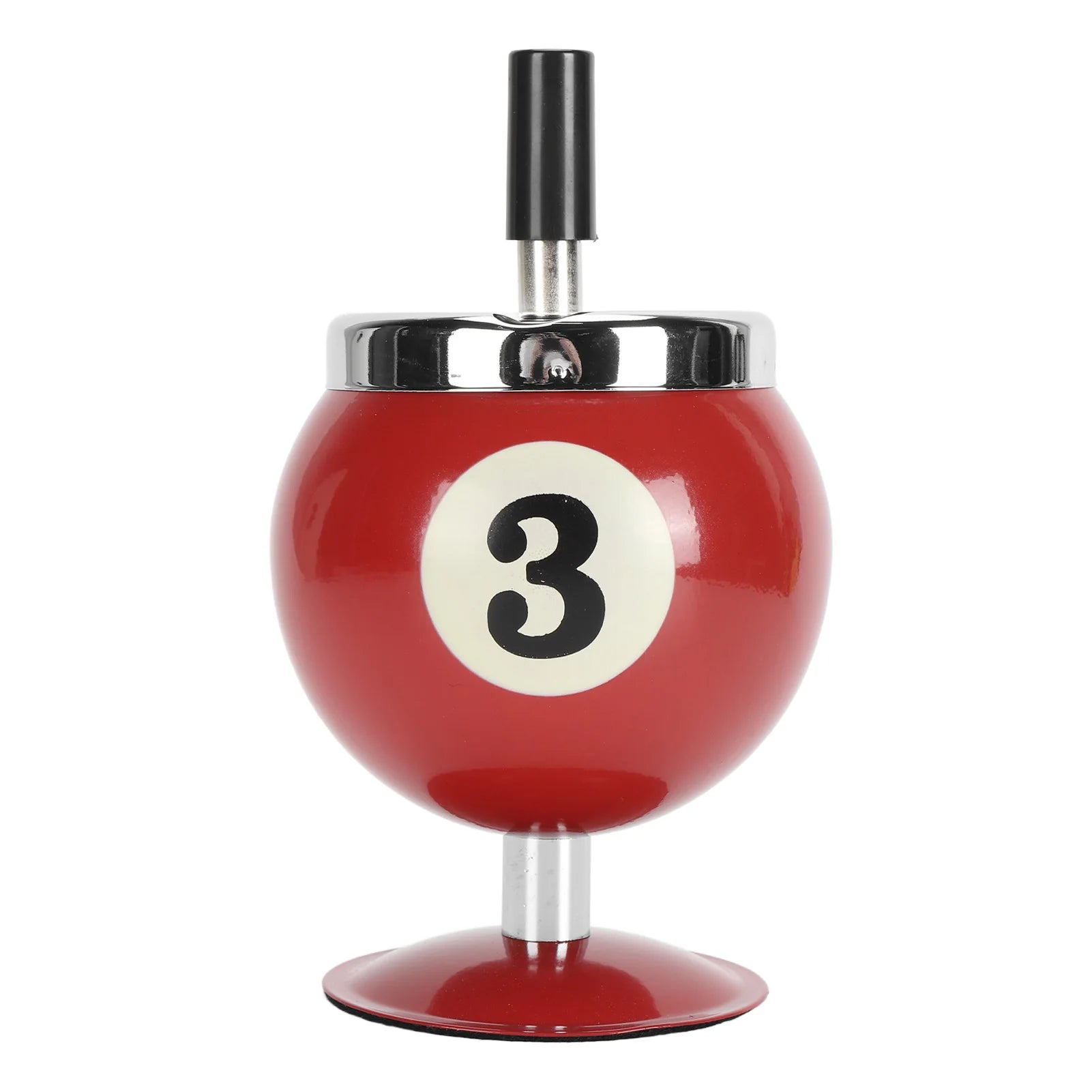 Ashtray Billiard Ashtray with Lid Windproof Automatic Extinguishing Decorative Ashtray for Home Restaurant KTV Bar Cigar Ashtray