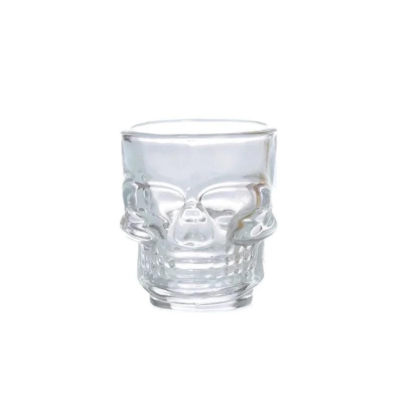 Halloween Gifts Skull Head Shot Glass Cup Creative Clear Crystal Wine Cup  Liquor Whisky Vodka Beer Steins for Party Bar