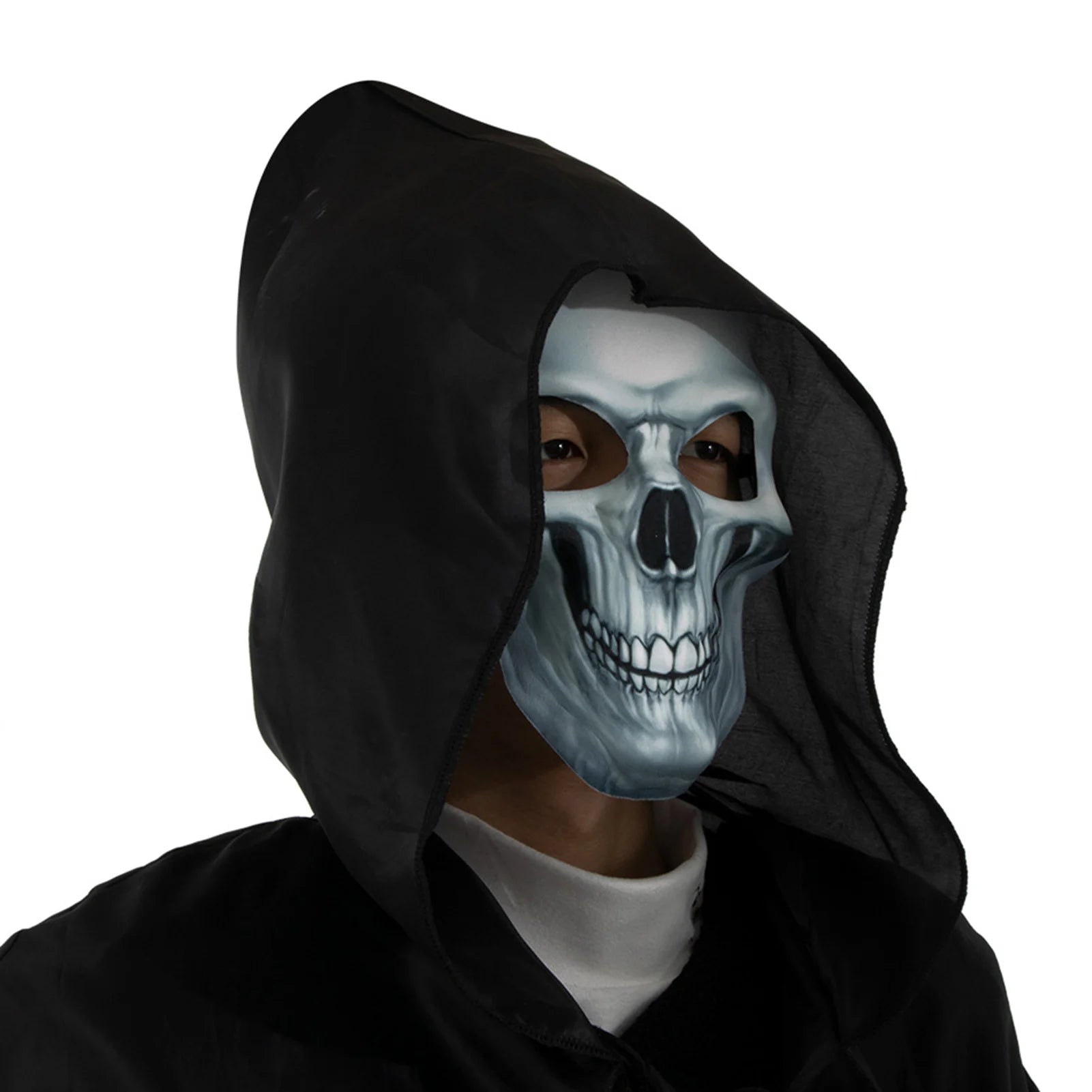 Skeleton Skull Ghost Death Mask Horror Full Head Mask Prank Cosplay Costume Scary Movie Ghostface Props Home Decor Party Supplie