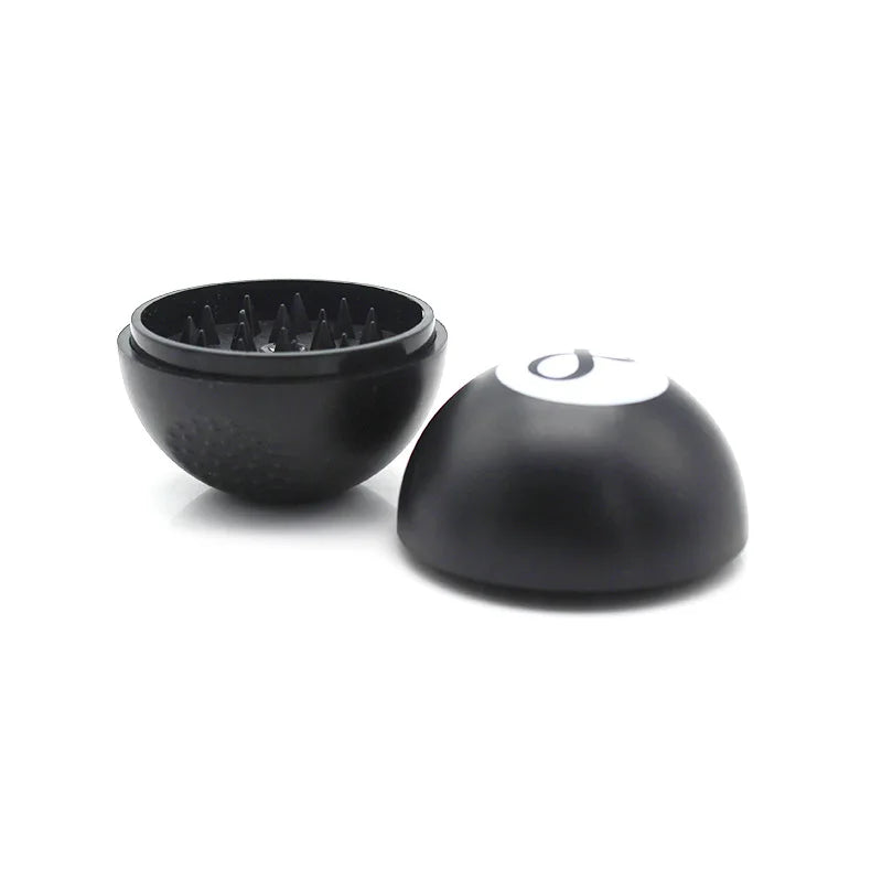 2 Layers Black 8 Herbal Herb Grinder Plastic Manual Smoke Grinder Pepper Pot Spice Mill Grinder Crusher Machine