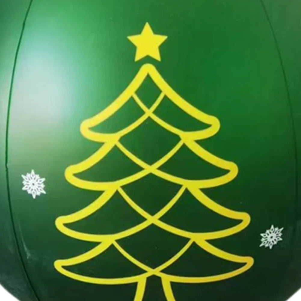 60CM Xmas Decorative Ball Colorful Christmas Inflatable Ball Large Versatile Porch Courtyard Ornaments