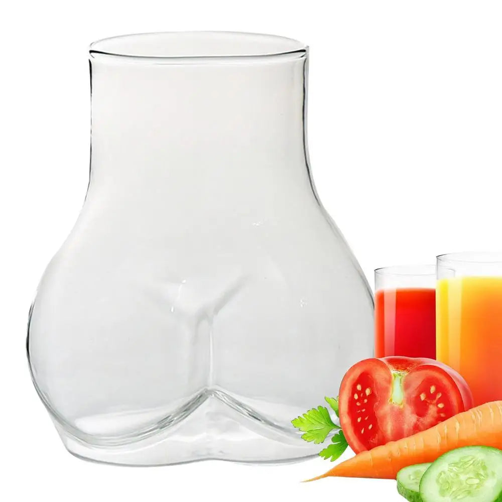 Butt Glass Cup Creative Glass Ass Mug Milk Taste Butt Body Shape Lovely Cup Glass Cup For Milk Water Coffee Cups Home Decor