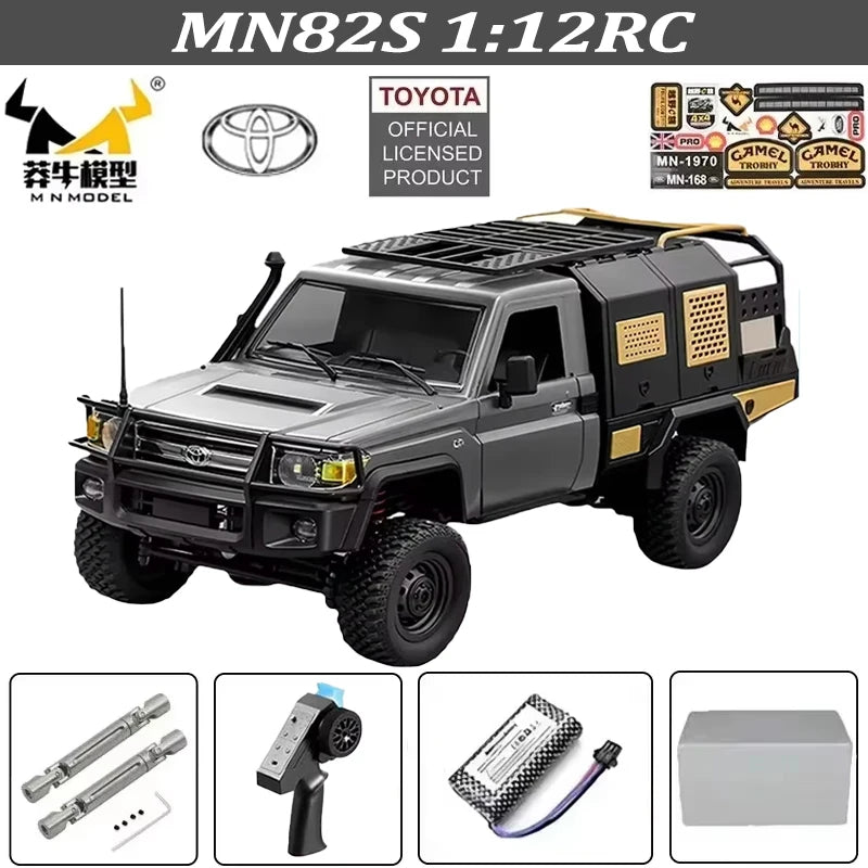 MN128 1/12 RC Car 4WD Jeep Model 2.4G Remote Control LED Light 4X4 Off Road 4WD Climbing RC Truck Electric Toy Car Gift for Boy