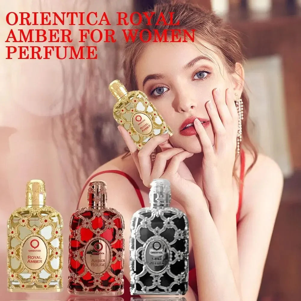 100ML Orientica Royal Amber Rouge Oud Saffron Men Women Eau De Spray Unisex Neutral Glass Bottle Rose Cologne Long Lasting Smell
