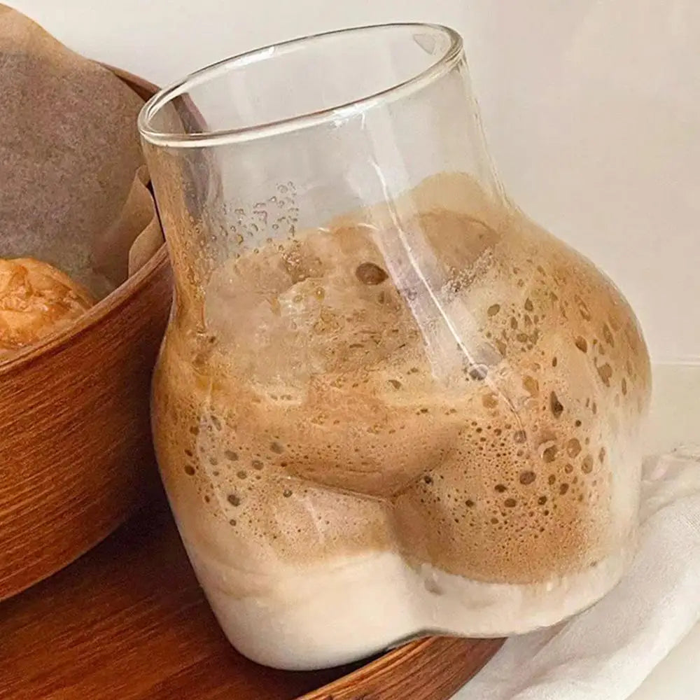 Butt Glass Cup Creative Glass Ass Mug Milk Taste Butt Body Shape Lovely Cup Glass Cup For Milk Water Coffee Cups Home Decor