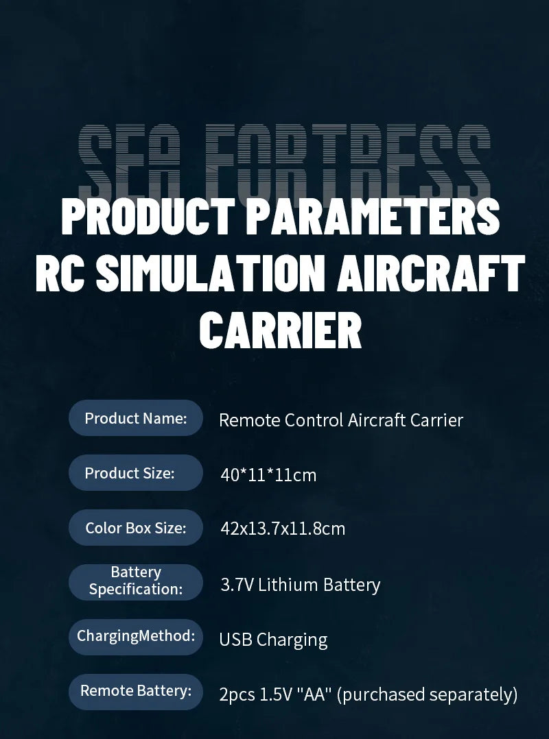 JJRC New Product Water Ship Model 2.4g Remote Control Aircraft Carrier Children'S Electric Toy Remote Control Ship Gifts