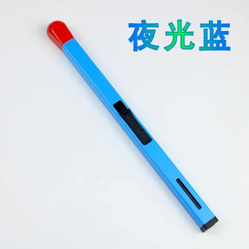 Creative Matchstick Shaped Lighter Refillable Practical Long Matchstick Lighter Adjustable Metal Lighter for Fireplaces Camping