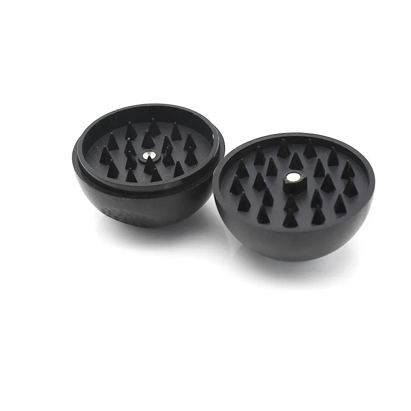 2 Layers Black 8 Herbal Herb Grinder Plastic Manual Smoke Grinder Pepper Pot Spice Mill Grinder Crusher Machine